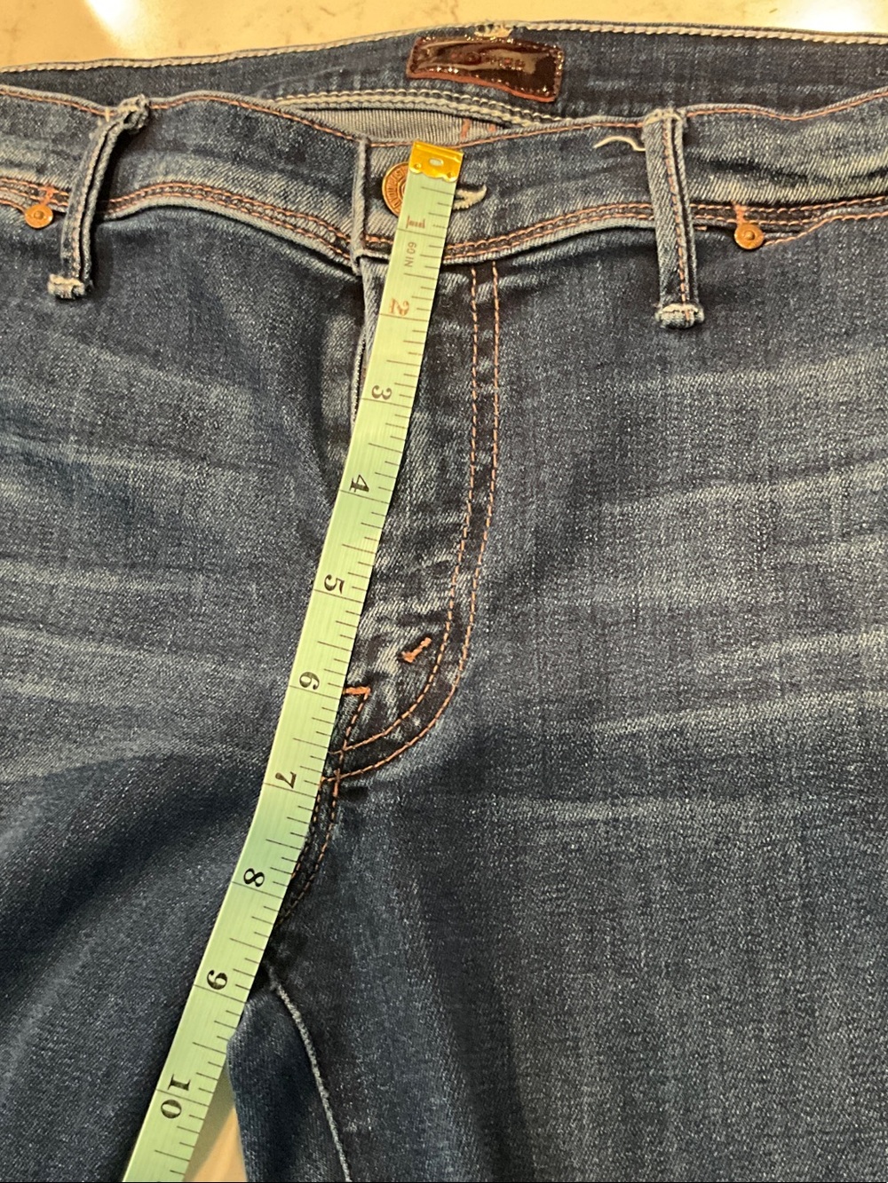 MOTHER Dark Indigo Flare Jeans - Picture 10 of 11